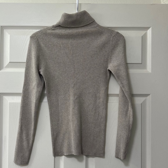 VINTAGE Turtleneck Moda Intl by Victoria’s Secret Cotton Ribbed Stretch - Picture 2 of 3